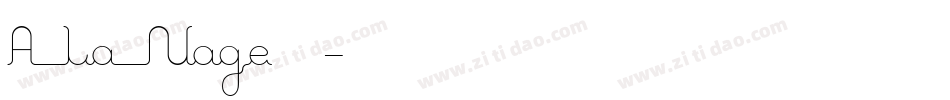 A La Nage手机版字体转换